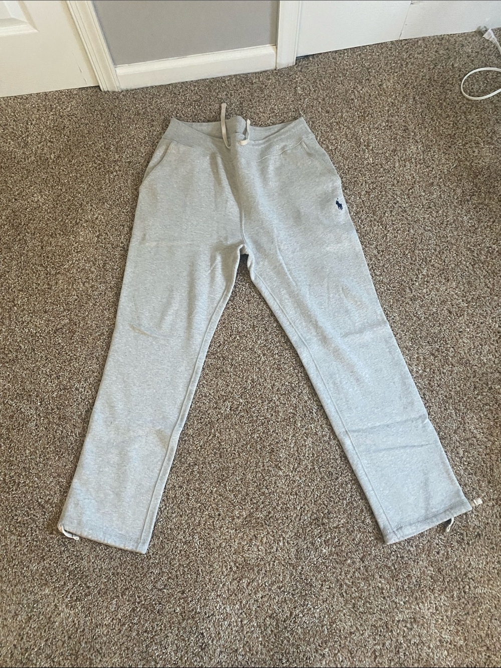 Ralph Lauren Mens Gray Fleece Jogger Pants